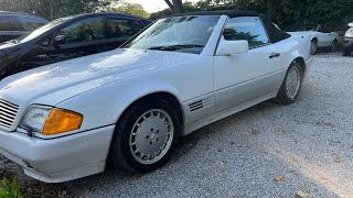 1991 MERCEDES BENZ SL300 SL500 first wash [upl. by Adyahs]