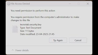 How To Fixed  Youll need to provide administrator permission to delete the folder [upl. by Assirrac]