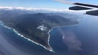 Landing in Honolulu  Pearl Island and Hickam Air Force Base [upl. by Eisak]