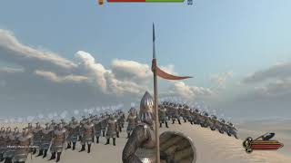 100 Sturgian Heroic Line Breaker vs 100 Aserai Mameluke Palace Guard  Mount amp Blade 2 Bannerlord [upl. by Antipus940]