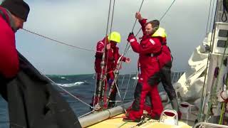 DerryLondonderryDoire successfully recovers man overboard during Clipper Race [upl. by Stephannie]