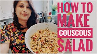 COUSCOUS SALAD  KITCHEN 101  HOW TO MAKE COUSCOUS SALAD IN FEW MINUTES  HEALTHY MEAL [upl. by Bowman]