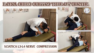 Sciatica L3 L4 Nerve Compression with Chiropractic Treatment [upl. by Eiramik]