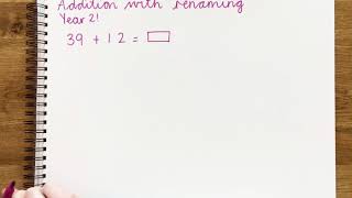 Addition with renaming  adding two 2digit numbers Year 2 [upl. by Akienaj]