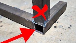 stop doing bad workif you know this welder technique ।45 degree square pipe cutting trick [upl. by Nyloc10]