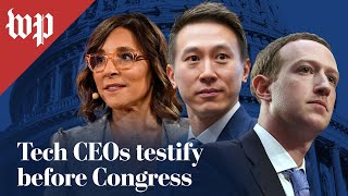 Tech CEOs testify before Congress on kids’ safety online  131 FULL LIVE STREAM [upl. by Adnicaj]