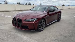 Tour the 2024 M4 Competition xDrive in Aventurin Red  4K [upl. by Kcirtap]