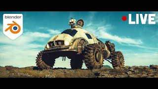 Wheeled OffRoad Vehicle in Blender [upl. by Auberbach860]