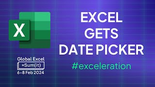 Excel finally gets a date picker [upl. by Vivianna937]