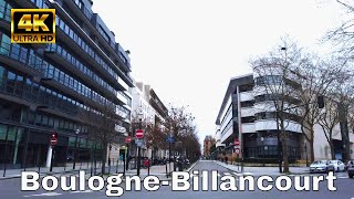 🇫🇷Walking in BoulogneBillancourtParis Suburbs 4K [upl. by Elam]