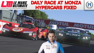 Le Mans Ultimate  Online Competition Racing  Hypercars Fixed at Monza [upl. by Urbanna720]