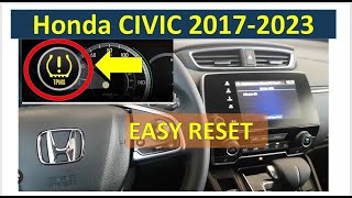 HONDA CIVIC 2017 2023TPMS CALIBRATION RESET [upl. by Nilrac594]