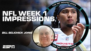 Bill Belichick’s reveals his HONEST Week 1 NFL impressions 🍿  The Pat McAfee Show [upl. by Av467]