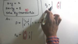 How to solve Linear Equation  Cramers rule [upl. by Soigroeg383]