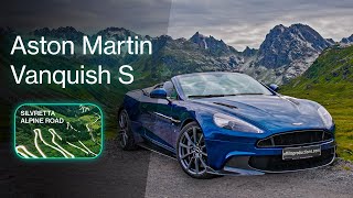 Aston Martin Vanquish S  A day on the SilvrettaHochalpenstraße [upl. by Ecnerat586]