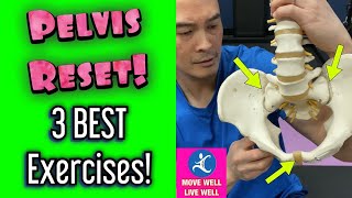 Pelvis RESET Naturally 3 BEST Exercises Rid Low Back SI Joint amp Groin Pain  Dr Wil amp Dr K [upl. by Sussi]