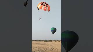 aapattu trending parachute paragliding jaisalmer sanddunes reels youtubeshorts [upl. by Newby393]