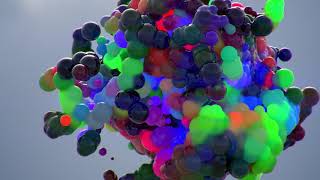 C4D Redshift 3D  velocity driven brightness and colors  xparticles 2018 [upl. by Corron828]