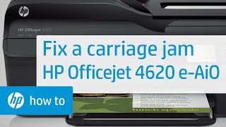 Fixing a Carriage Jam  HP Officejet 4620 eAllinOne Printer  HP [upl. by Carlin]