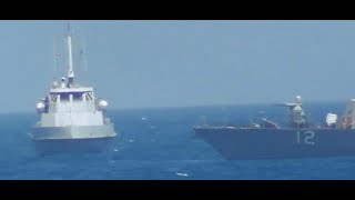 USS Thunderbolt Intercepted by Iranian Patrol Craft [upl. by Gasperoni554]