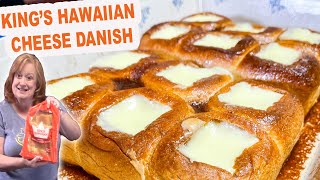 KINGS HAWAIIAN CHEESE DANISH Easy Breakfast or Dessert Recipe [upl. by Anastase]