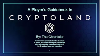 Cryptoland Game Guide Part 1 [upl. by Sik325]