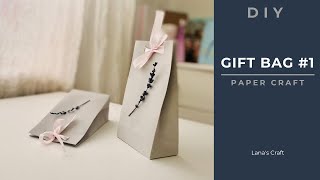 Easy to do small paper gift bag  5 minutes craft  DIY [upl. by Judye]