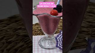 Saciante batido de AVENA Y FRUTOS ROJOS shorts short recipe oatmeal [upl. by Ailedua]