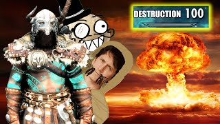 Destruction Level 100 in 1 Minute Breaking Skyrim to Achieve Godhood [upl. by Georgiana]