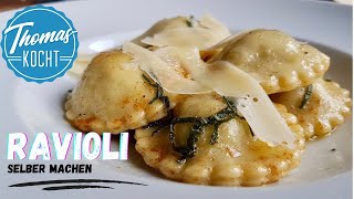 Ravioli selber machen  mit Pilzfüllung [upl. by Odessa]