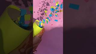 Making paper confetti with paper🎉 confetti easyinnovative asmrsoundspapercraft trendingshorts [upl. by Nauqan520]