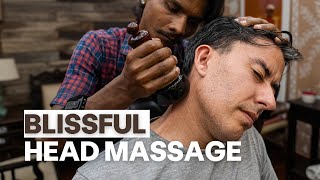 💈SATISFYING Head and Neck ASMR Indian Massage from Master Cracker [upl. by Kreda]