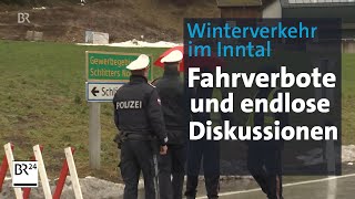 Fahrverbote Staus und Ausweichstaus Der Winterverkehr im Inntal  Abendschau  BR24 [upl. by Ahsinej]