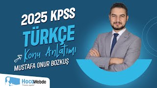 10 KPSS 2025 TÜRKÇE MUSTAFA ONUR BOZKUŞ SÖZCÜK TÜRLERİ  1 [upl. by Irec]