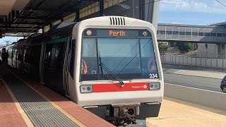 Transperth A Series on Joondalup and Mandurah Lines [upl. by Yadnus611]