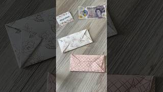 How to make an envelope without tape or glue diy envelope shorts origami how howto papercraft [upl. by Aneeres593]