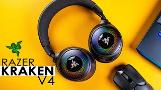 Razer Kraken V4 Wireless Gaming Headset Review amp Microphone Test [upl. by Artema]