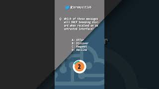 CCNA QUIZ  DHCP Snooping  shorts [upl. by Mailliwnhoj366]