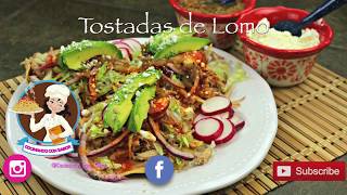 TOSTADAS DE LOMO [upl. by Melena437]