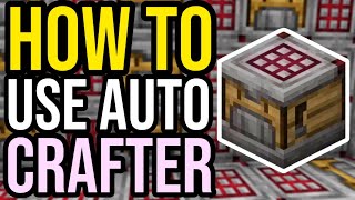 How To Use Auto Crafter In Minecraft Bedrock amp Java [upl. by Airetahs886]