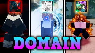 Using DOMAIN EXPANSION In Different Roblox Anime Games [upl. by Hairehcaz]