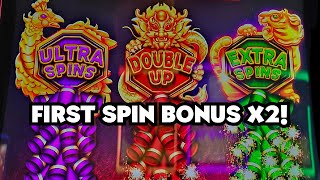 Triple Bonus Win on Firecrackers First Spin Bonus on Bao Zhu Zhao Fu [upl. by Eremehc]