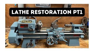 Lathe restoration Antique 1950 boxford model B pt1 [upl. by Oconnor634]