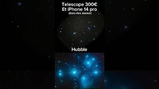 Dernière partie de mon téléscope vs Hubble astrophoto space astronomy astrophotography fyp [upl. by Eisdnyl]