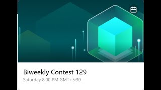 LeetCode Biweekly Contest 129 Part 1 [upl. by Congdon]