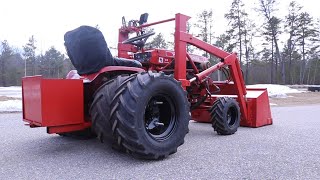 Wheel Horse Ark Front End Loader Garden Tractor Restoration  Full Video [upl. by Kacerek]