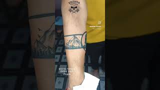 Armband Tattoos  shiva tattoo tattoo chopda aadiyogi aadiyogistatus armband shortvideo art [upl. by Reemas]