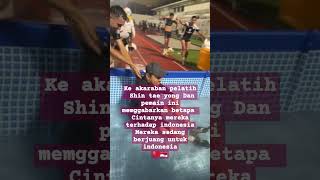 Shin tae yong pelatih timnas garuda sangat akrab dengan para pemain nyashorts [upl. by Assirek]