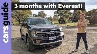 Ford Everest 2024 review Platinum  Longterm family SUV test of Isuzu MUX rivalling 7seat 4WD [upl. by Annim]