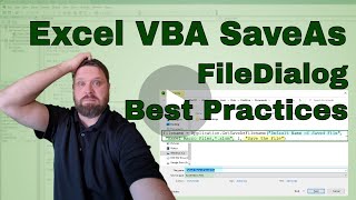 Conquering SaveAs in VBA  File Picker Filedialog Overwrite Files Yes No Option  CODE INCLUDED [upl. by Lohse987]